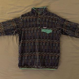 Patagonia Women’s Patterned Synchilla Pullover Fleece Size M